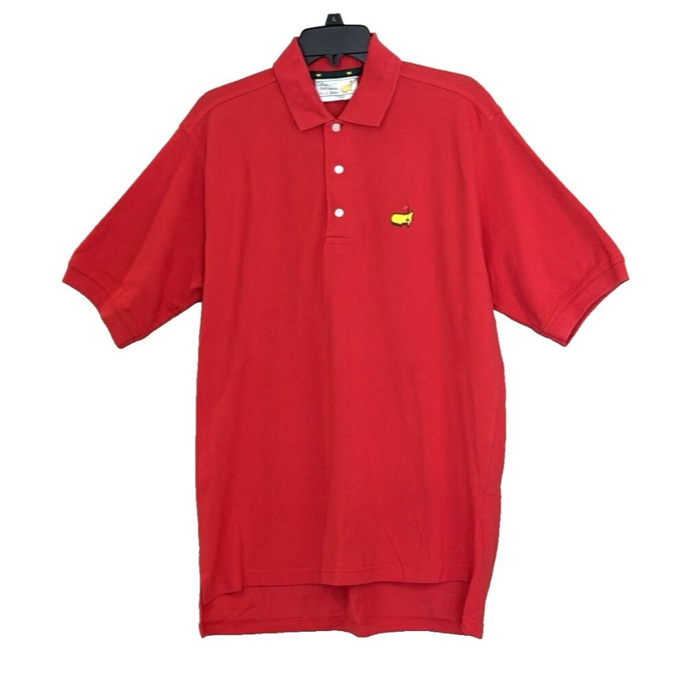 Slazenger Masters Collection Men's Augusta National Golf Shop Red Polo Size Med